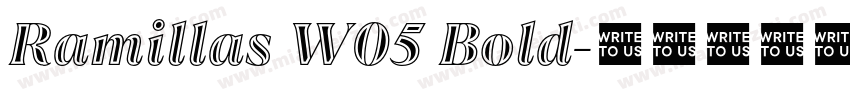 Ramillas W05 Bold字体转换